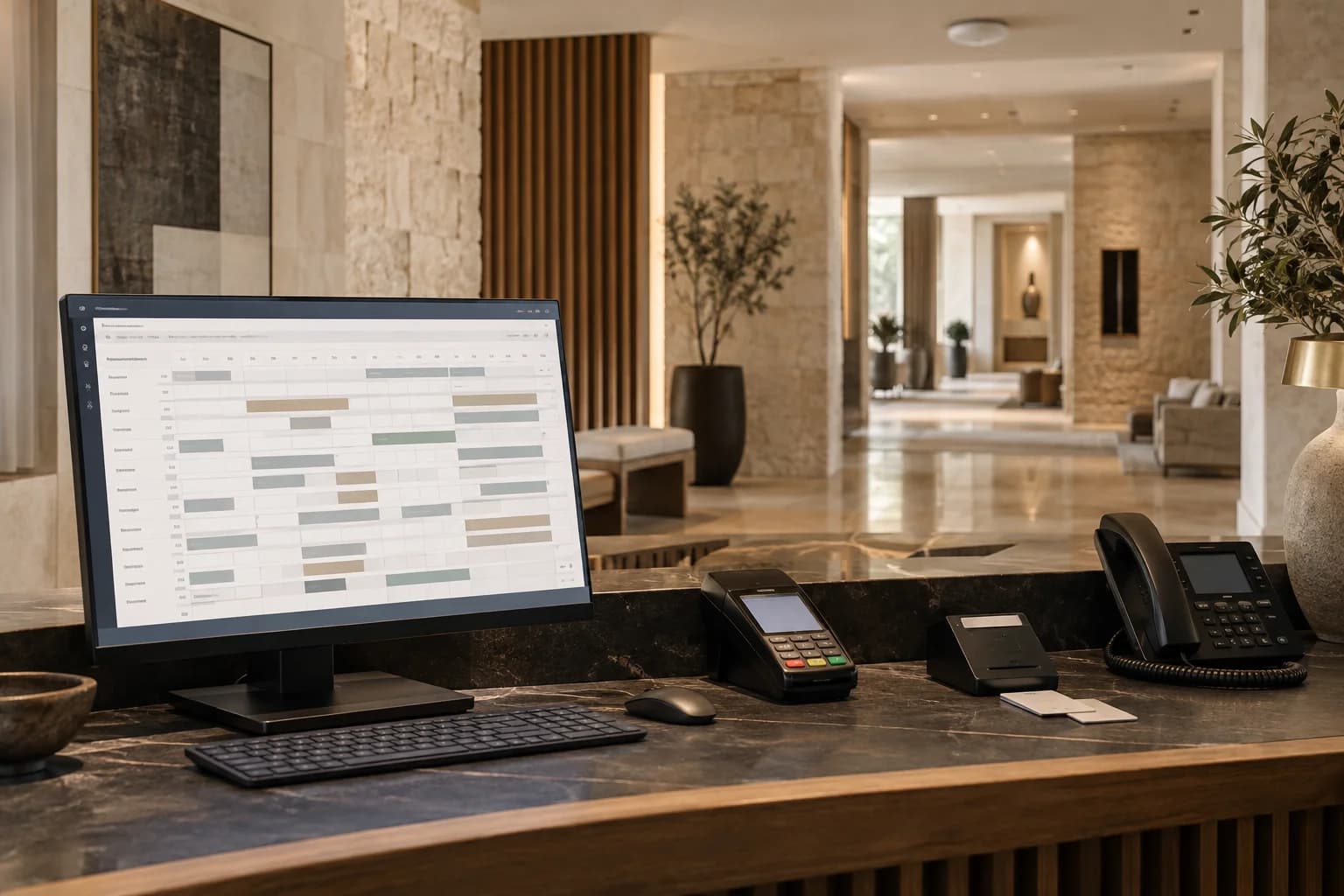 Illustrative technology environment for Hospitality